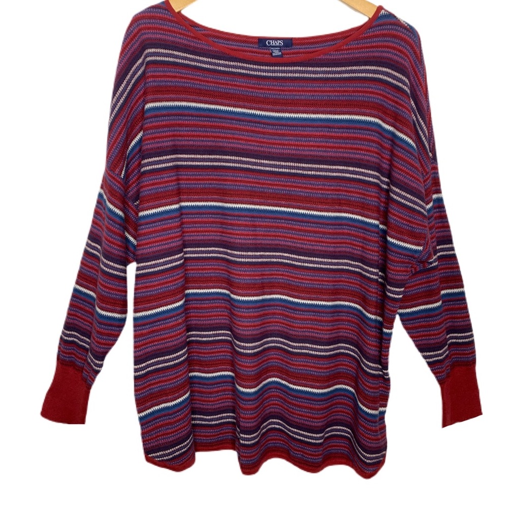 Chaps Cotton Boatneck Thermal Tunic New